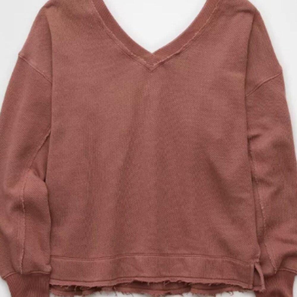 AE Saltwash Double V-Neck Sweatshirt